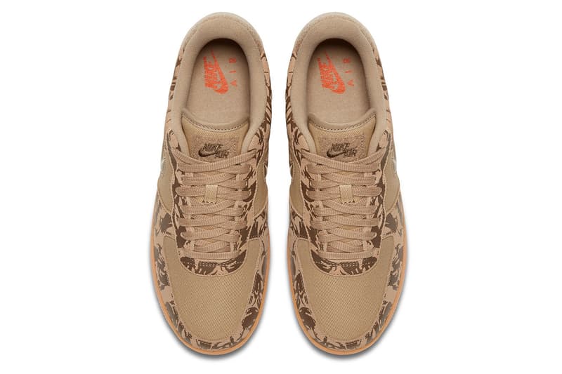 Nike Air Force 1 Low Military Brown Hemp Team Orange country camo sneakers