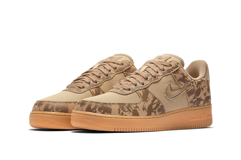 Nike Air Force 1 Low Military Brown Hemp Team Orange country camo sneakers
