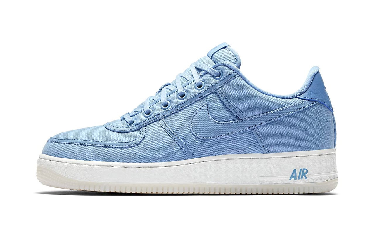 baby blue and black air force ones