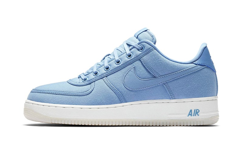 Nike Air Force 1 Low Retro QS Canvas Release December Sky December Sky-Off White Light Bone Light Bone-Sail Black Black-Summit White  Date sneaker pack
