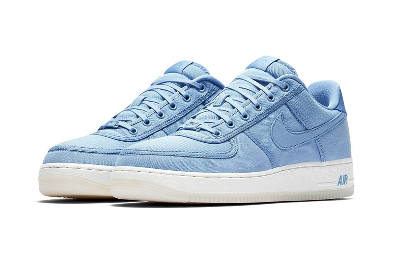 Nike Air Force 1 Low Retro QS Canvas Release December Sky December Sky-Off White Light Bone Light Bone-Sail Black Black-Summit White  Date sneaker pack