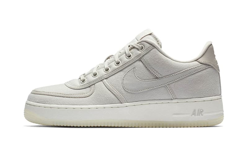 Nike Air Force 1 Low Retro QS Canvas Release December Sky December Sky-Off White Light Bone Light Bone-Sail Black Black-Summit White  Date sneaker pack