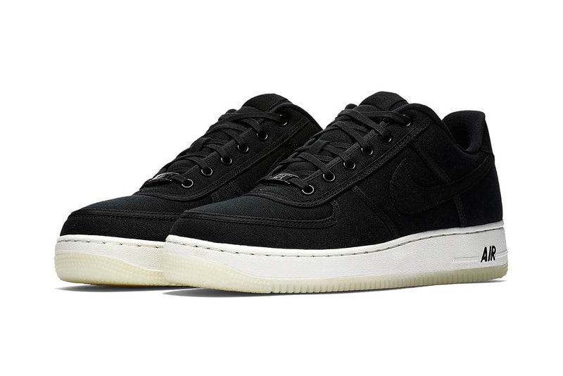 Nike Air Force 1 Low Retro QS Canvas Release December Sky December Sky-Off White Light Bone Light Bone-Sail Black Black-Summit White  Date sneaker pack