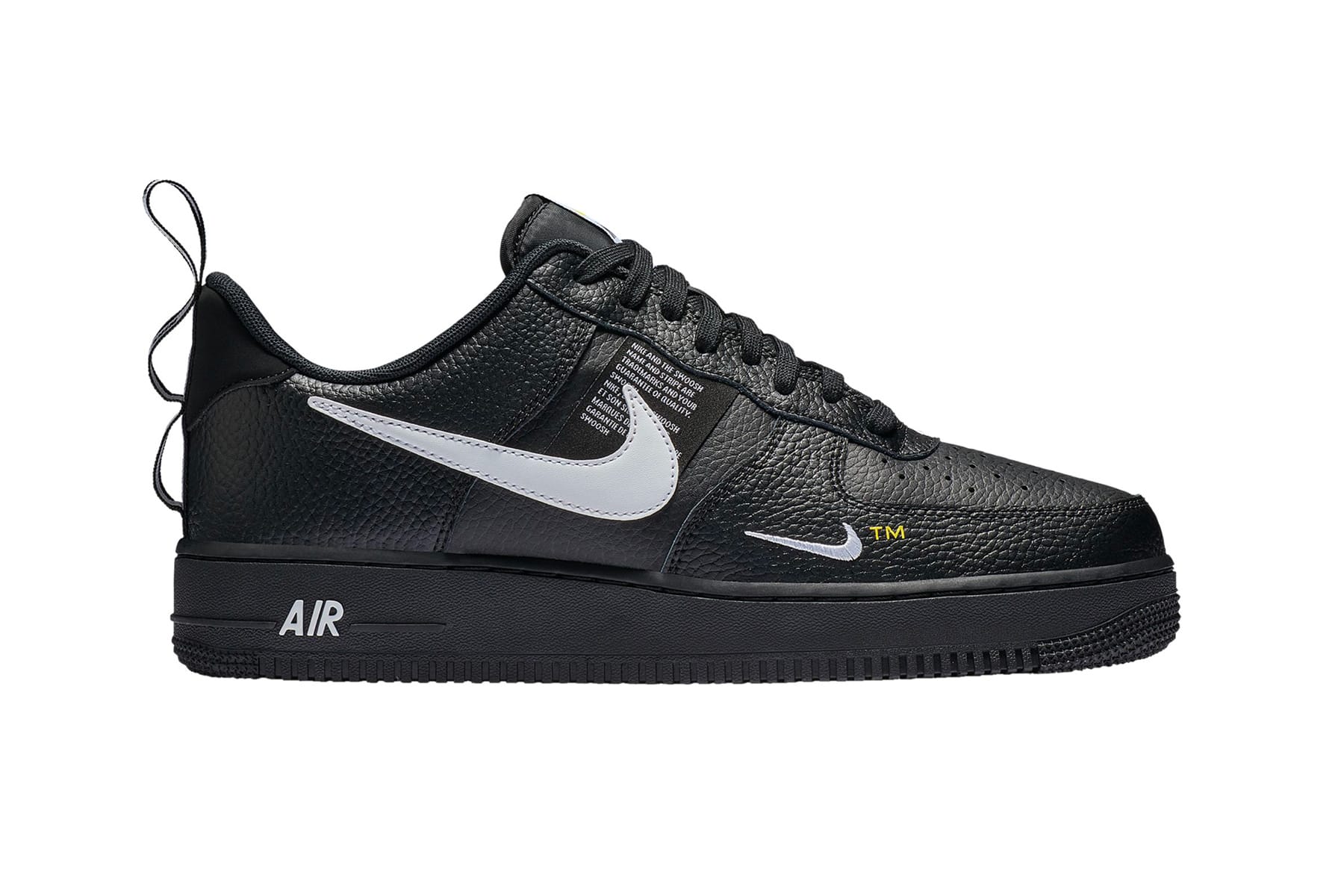 white & black air force 1 lv8 utility trainers