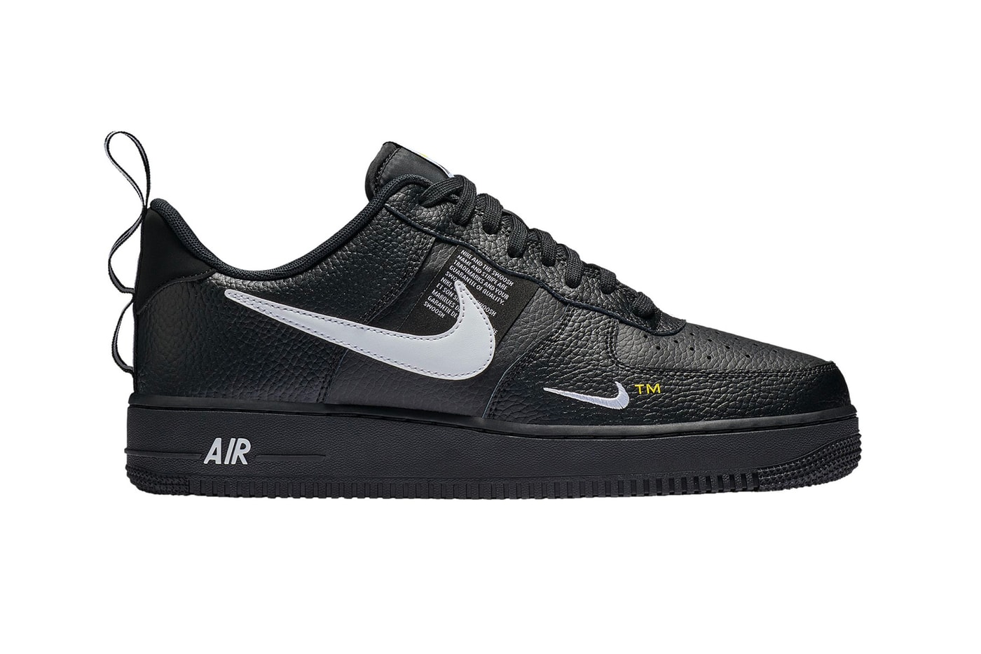 Nike Air Force 1 LV8 "Black/White/Tour Yellow" "White/Black/Tour Yellow"release date off-white colorway branding virgil abloh sneaker branding