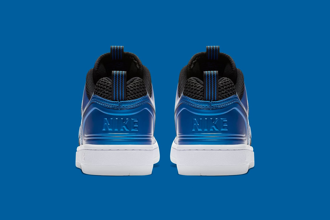 Nike Air Force 2 Low Foamposite rivals pack penny hardaway Neon Royal black november 2018 release