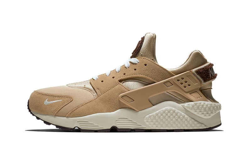 Nike Air Huarache Premium Release Date sneaker price info purchase chenille logo branding mini swoosh colorway Oil Grey/Rainforest/Bright Mango/Sail University Red/Blackened Blue/Provence Desert/Burgundy Ash/Royal Tint/Sail  Royal Tint/Blue Void/Neptune Green/Sail