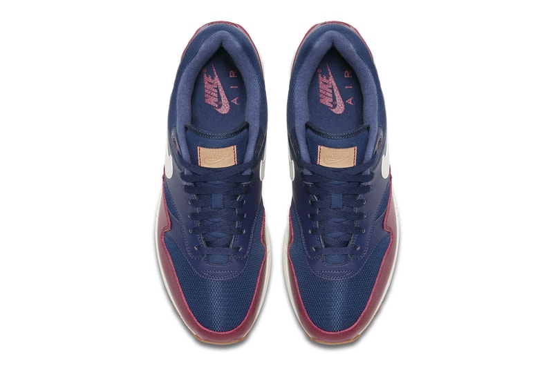 Nike Air Max 1 Leather "Navy/Red" & "Grey/Blue" sneaker colorway release date price info purchase