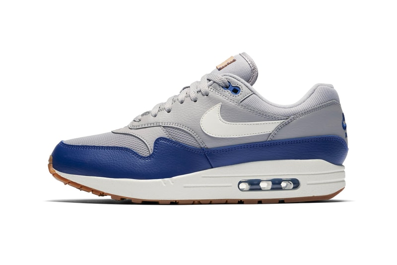 Nike Air Max 1 Leather "Navy/Red" & "Grey/Blue" sneaker colorway release date price info purchase