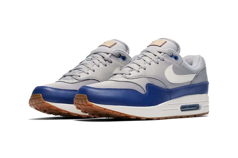 Nike Air Max 1 Leather "Navy/Red" & "Grey/Blue" sneaker colorway release date price info purchase