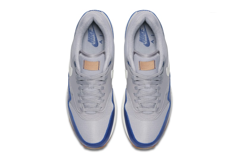 Nike Air Max 1 Leather "Navy/Red" & "Grey/Blue" sneaker colorway release date price info purchase