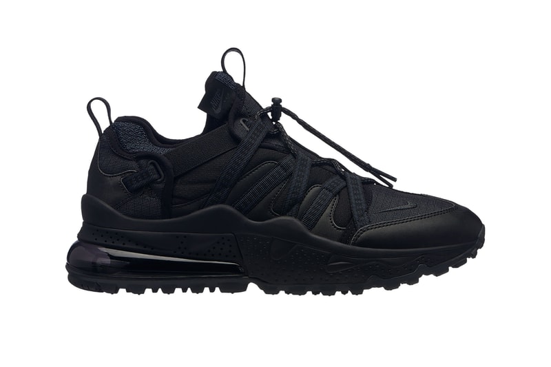 nike air max 270 bowden release details colorway information triple black orange stripe pink red drop buy purchase hiker runner trail