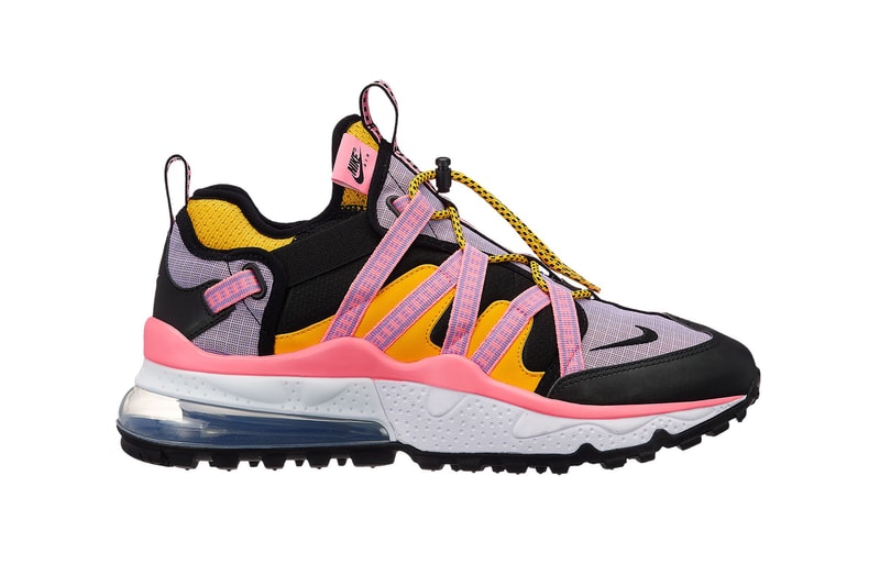 nike air max 270 bowden release details colorway information triple black orange stripe pink red drop buy purchase hiker runner trail