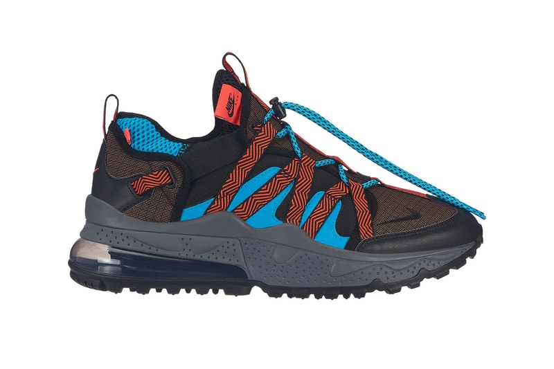 nike air max 270 bowden release details colorway information triple black orange stripe pink red drop buy purchase hiker runner trail