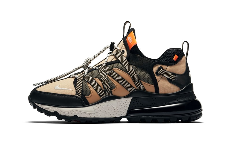 Nike Air Max 270 Bowfin "Black/Phantom Desert" sneaker colorway release date october 2018 info price purchase 