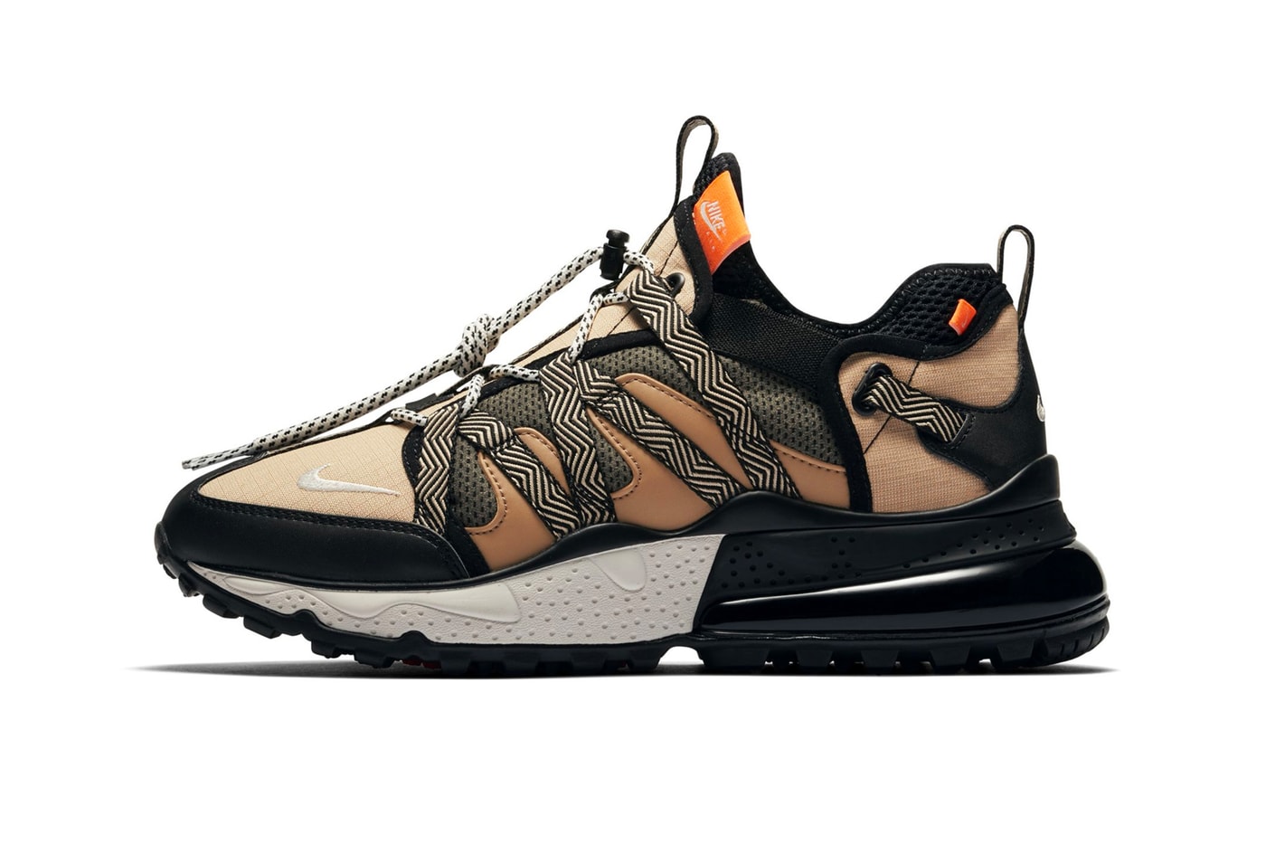 Nike Air Max 270 Bowfin "Black/Phantom Desert" sneaker colorway release date october 2018 info price purchase