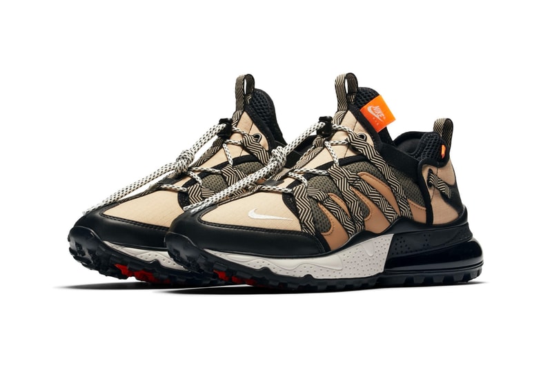 Nike Air Max 270 Bowfin "Black/Phantom Desert" sneaker colorway release date october 2018 info price purchase 