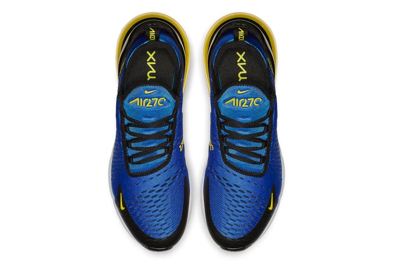 Nike Air Max 270 Game Royal Dynamic Yellow sneakers fall 2018 release