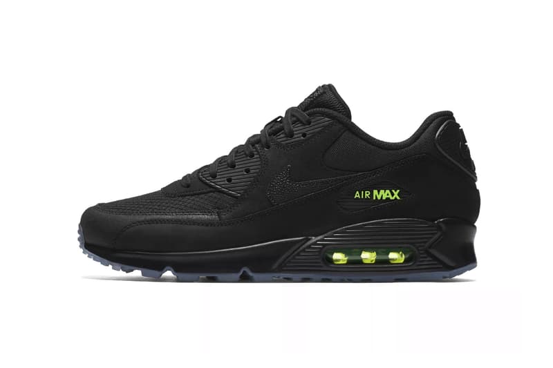 nike air max 90 night ops footwear sneakers shoes swoosh silhouette black volt tinker hatfield