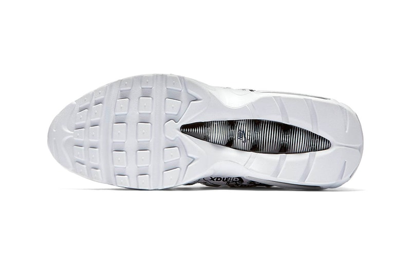 Nike Air Max 95 Premium All Over Logo White Release Black Info