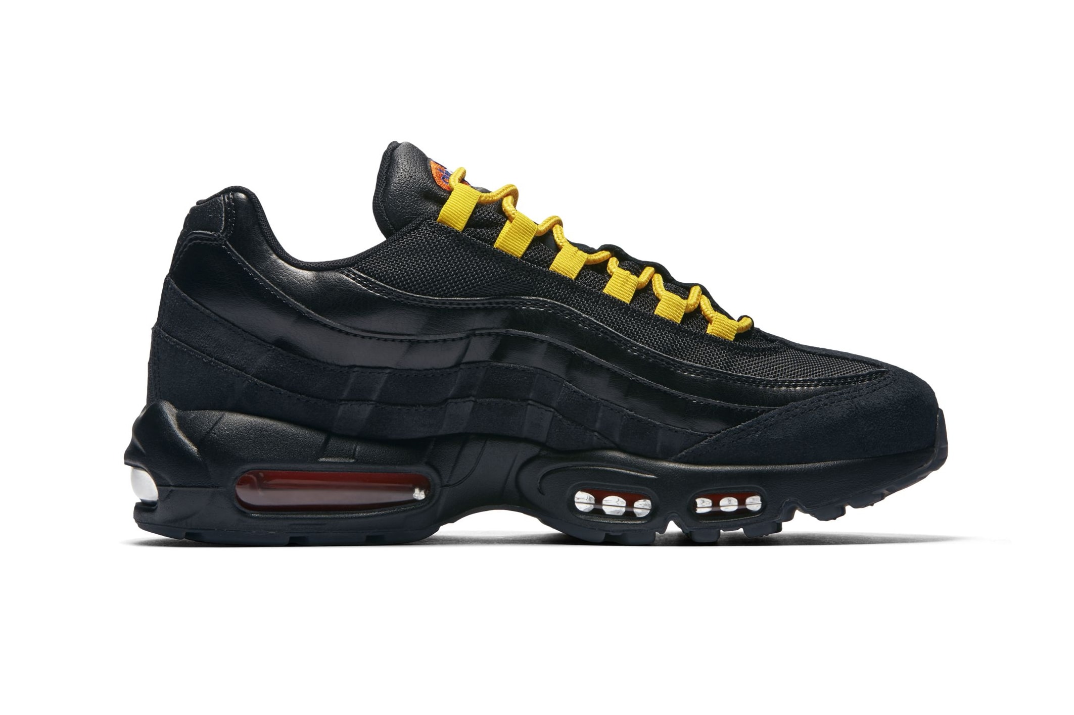 Nike Air Max 95 Premium "LA lakers/NY Knicks" los angeles new york NBA team colors sneaker colorway mismatch release date info