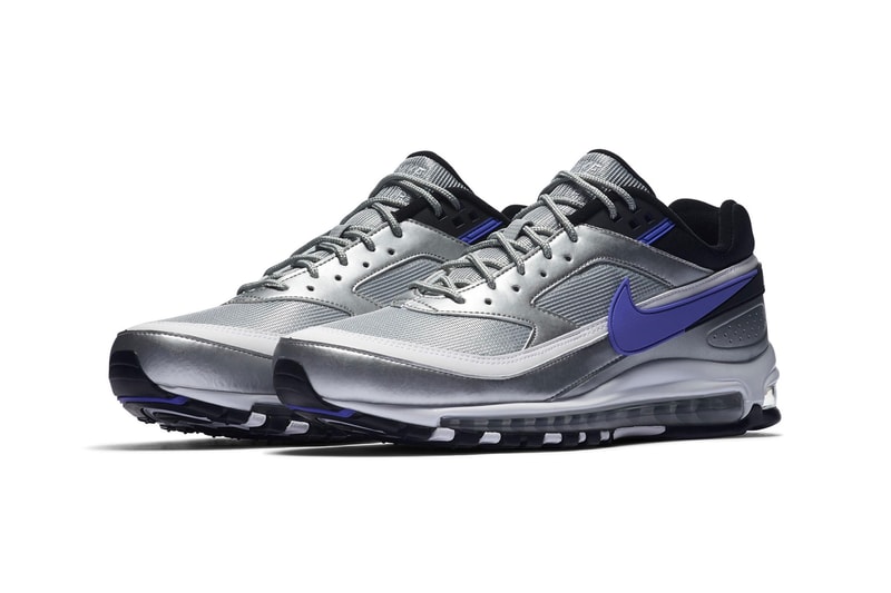 Nike Air Max 97 BW "Metallic Silver" sneaker colorway hybrid model release date info price purchase skepta