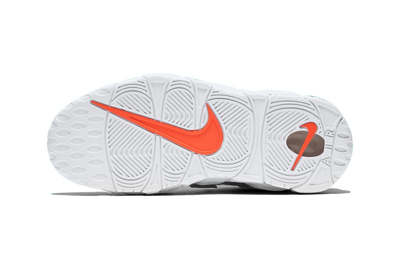 nike air more uptempo gs mismatched 2018 nike sportswear footwear total orange black hyper jade bordeaux