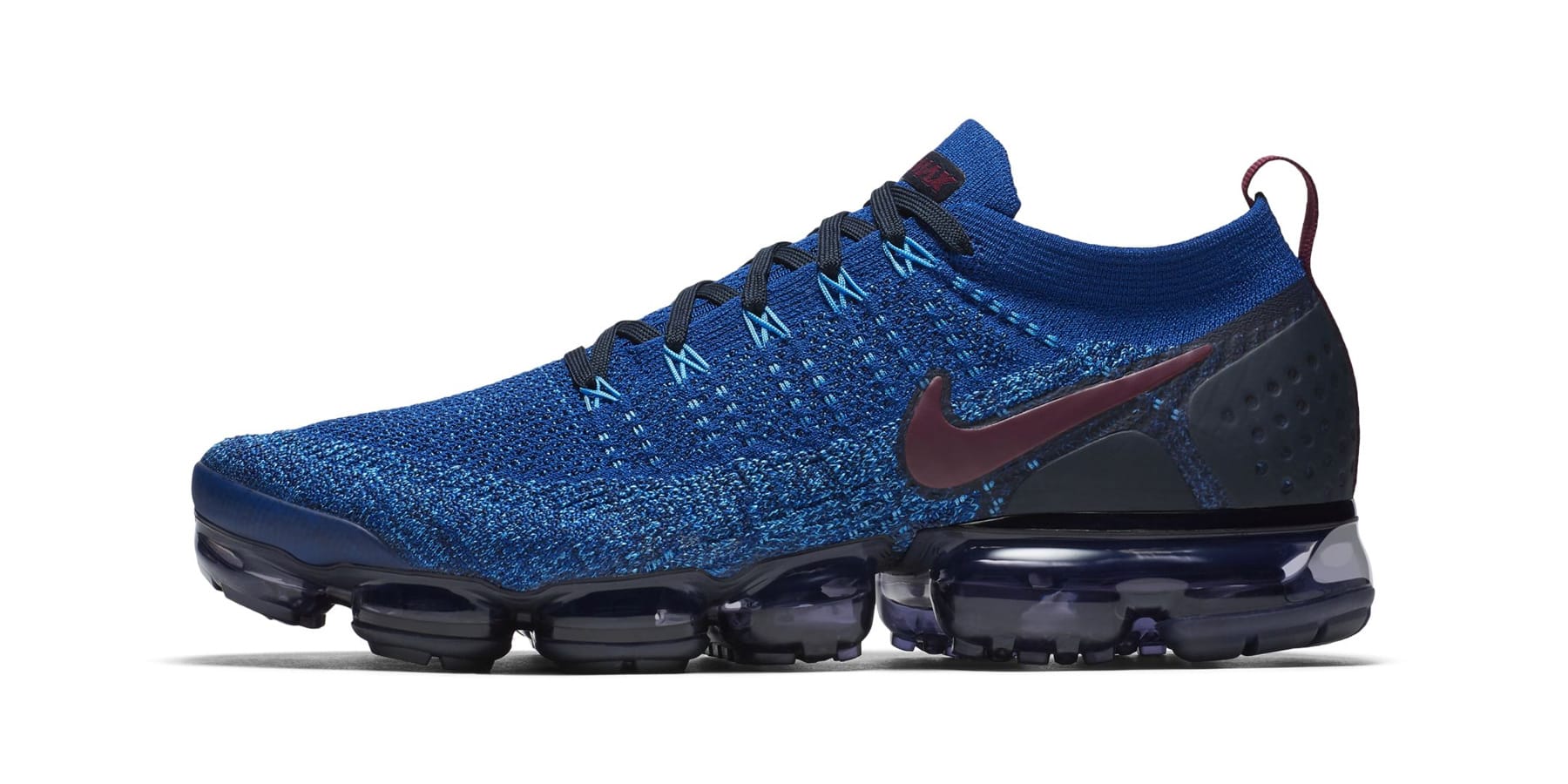 nike air vapormax flyknit 2 blue and white