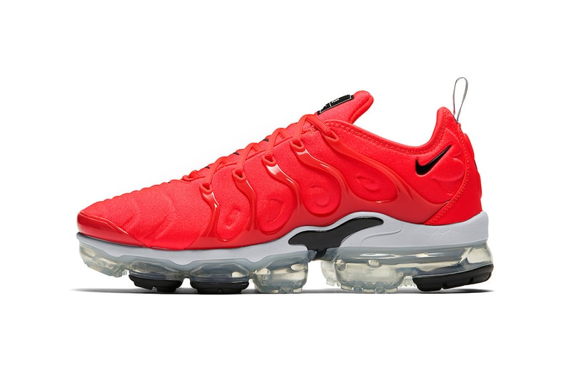 Nike Air VaporMax Plus Bold Red 3M Reflective Swoosh Grey Black