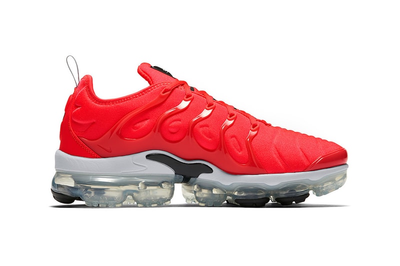 Nike Air VaporMax Plus Bold Red 3M Reflective Swoosh Grey Black