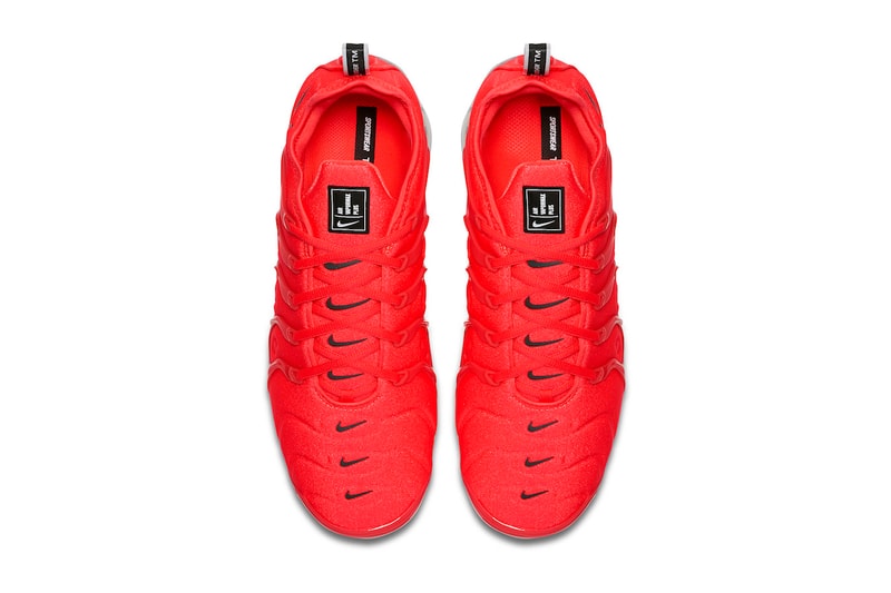 Nike Air VaporMax Plus Bold Red 3M Reflective Swoosh Grey Black