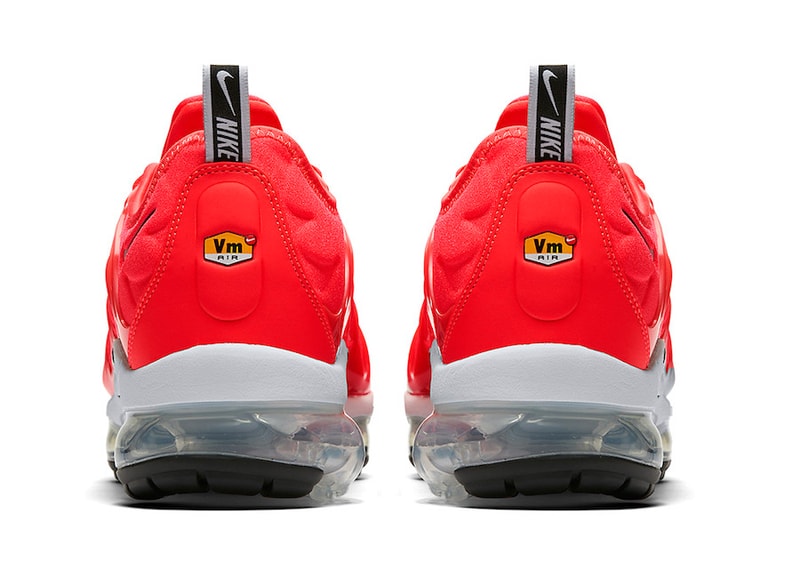 Nike Air VaporMax Plus Bold Red 3M Reflective Swoosh Grey Black