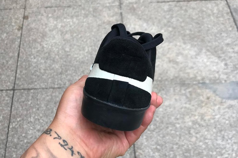 Nike Blazer City Low XS Oversized Swoosh Reveal Black White Teaser Info Big