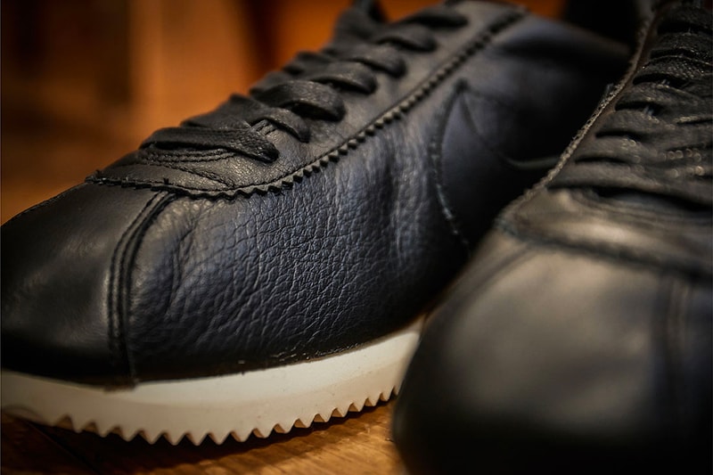 Nike Classic Cortez Premium "Black/Sail" Release