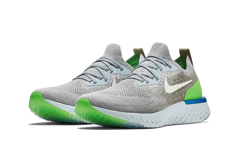 Nike Epic React release info Wolf Grey Dark Stucco Cobalt Blaze Lime Blast