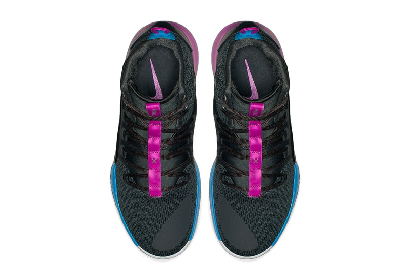 Nike Hyperdunk X Black Blue Purple august 2018 release basketball sneakers