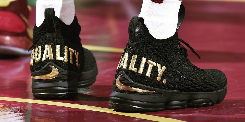 LeBron 15 EQUALITY edition black and white split design Smithsonian Institution