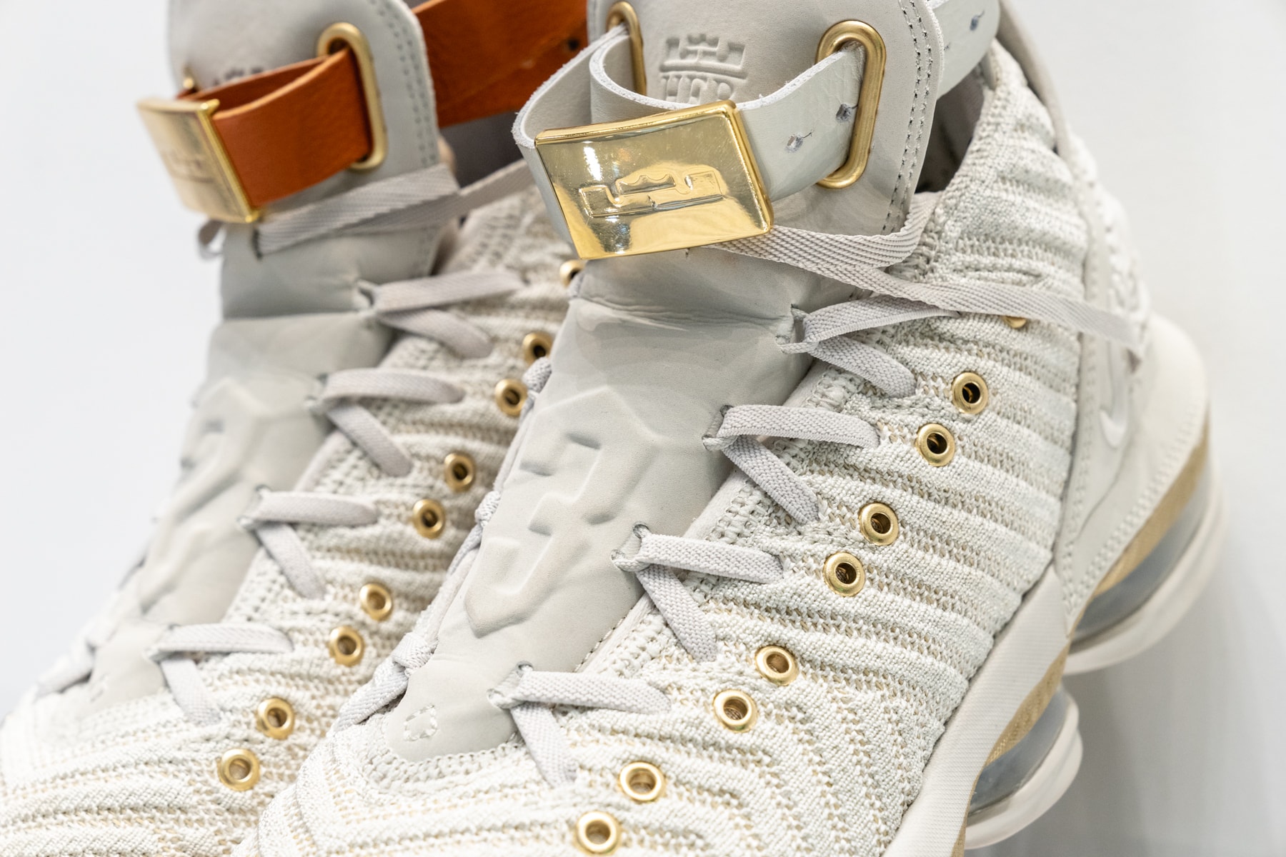Nike LeBron 16 lebron james white gold