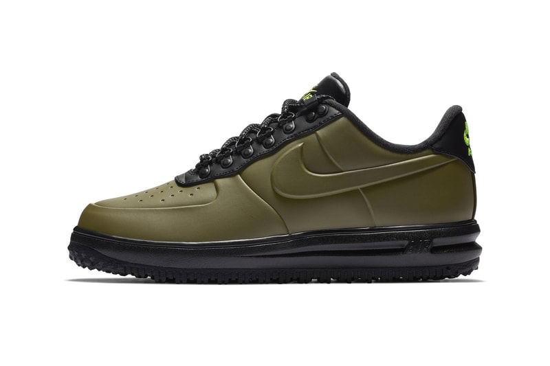 Nike Lunar Force 1 Duckboot Low olive release colorway sneaker hiking price