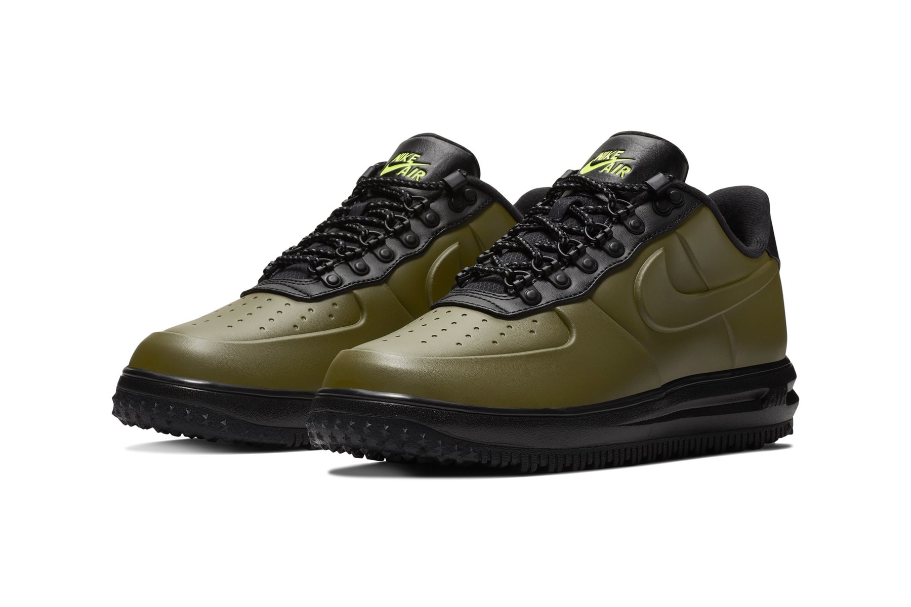 Nike Lunar Force 1 Duckboot Low olive release colorway sneaker hiking price