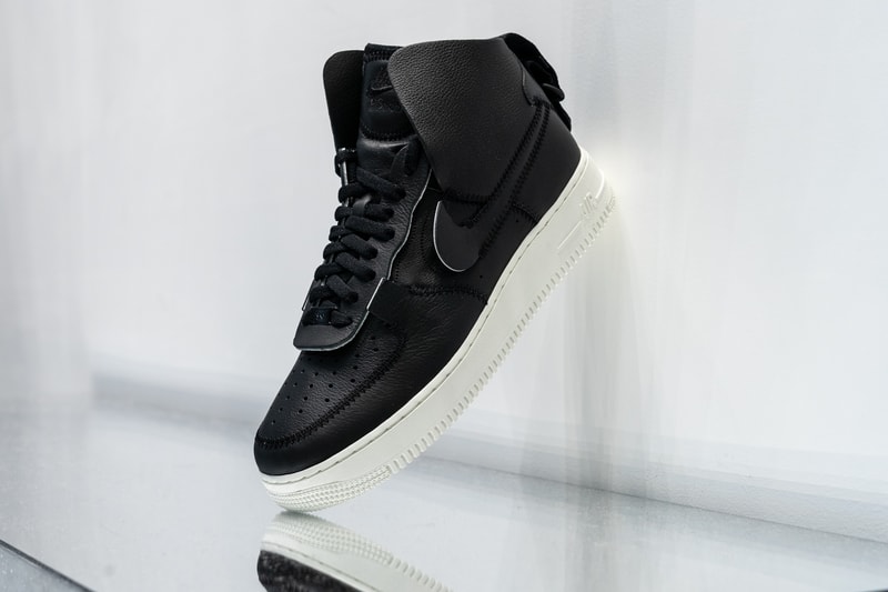 psny nike air force 1 white black grey