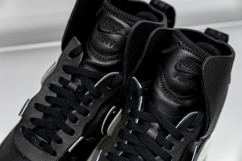 psny nike air force 1 white black grey