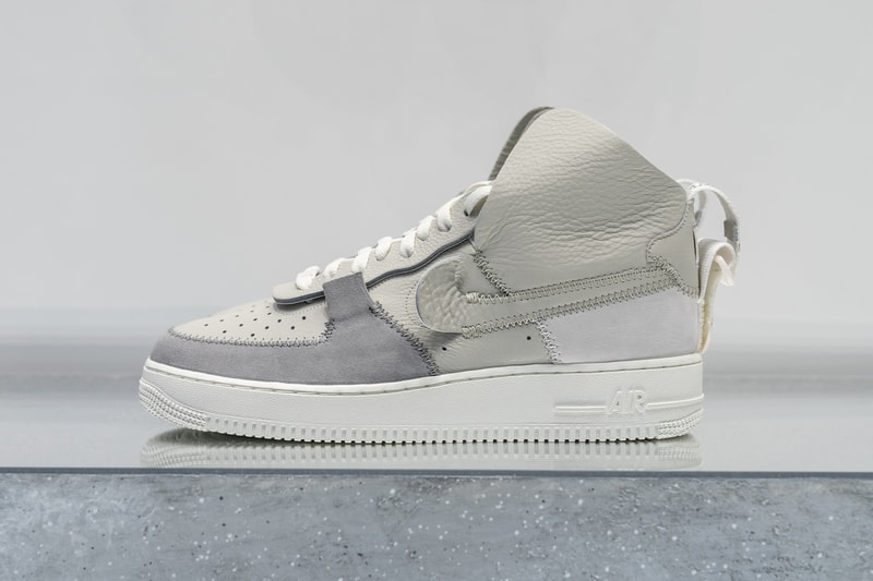 psny nike air force 1 white black grey