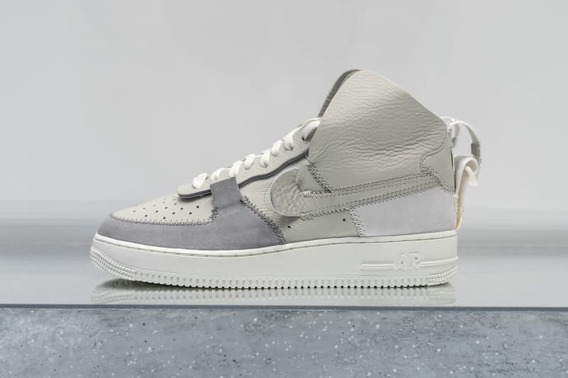 psny nike air force 1 white black grey