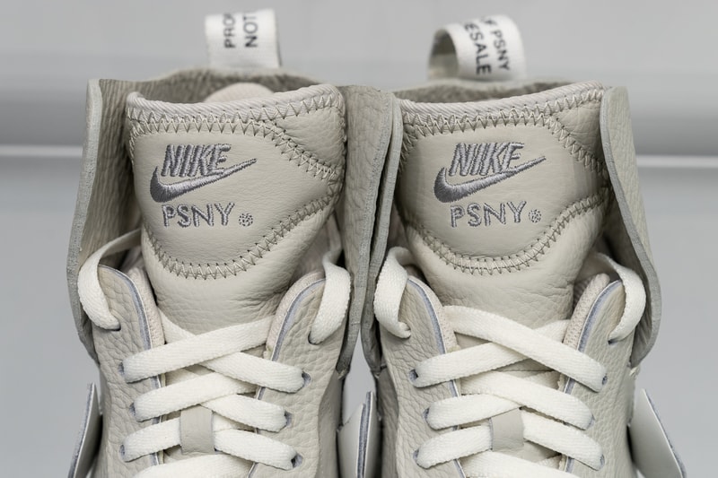 psny nike air force 1 white black grey