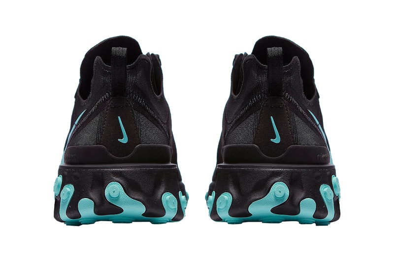 Nike React Element 55 Black White Jade New Colorways Footwear Shoes Sneakers Trainers Cop Purchase Buy 87