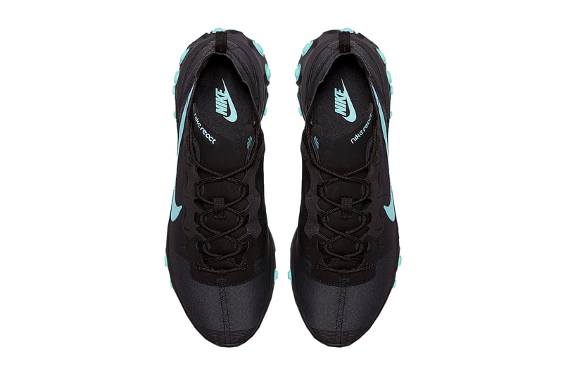 Nike React Element 55 Black White Jade New Colorways Footwear Shoes Sneakers Trainers Cop Purchase Buy 87