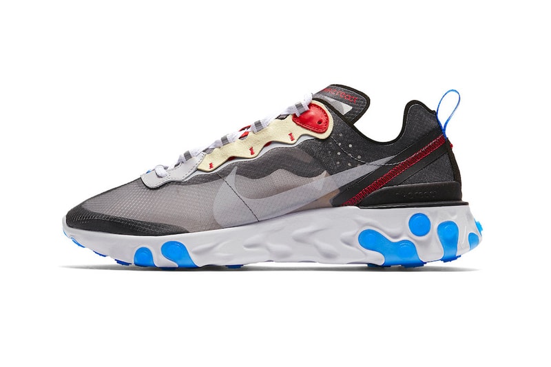 Nike React Element 87 Dark Grey Desert Sand Official Release Date Cool Grey Smokey Mauve Maroon Volt Pure Platinum Photo Blue