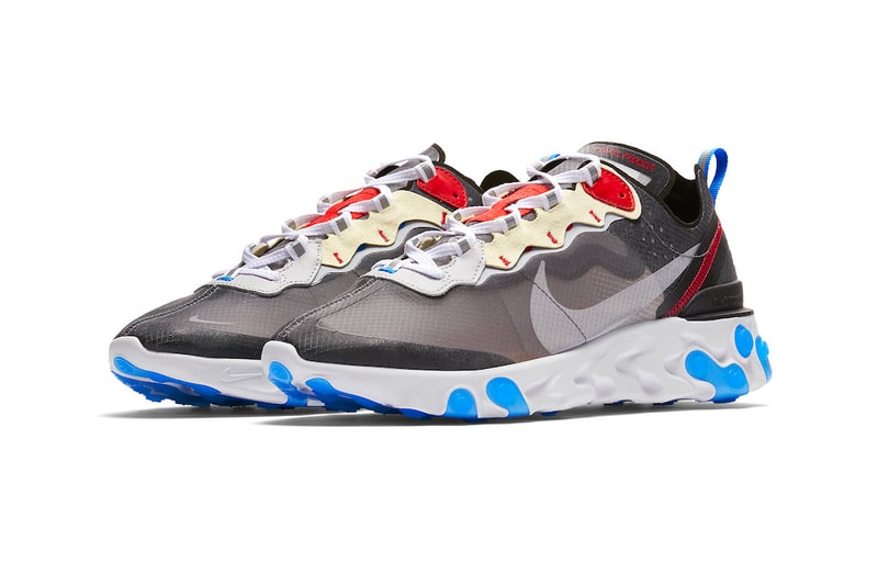 Nike React Element 87 Dark Grey Desert Sand Official Release Date Cool Grey Smokey Mauve Maroon Volt Pure Platinum Photo Blue