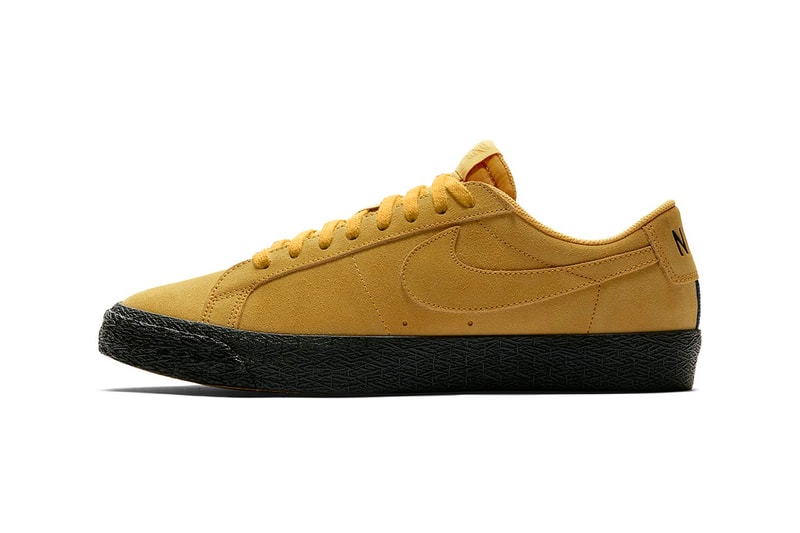 nike sb blazer low yellow ochre release